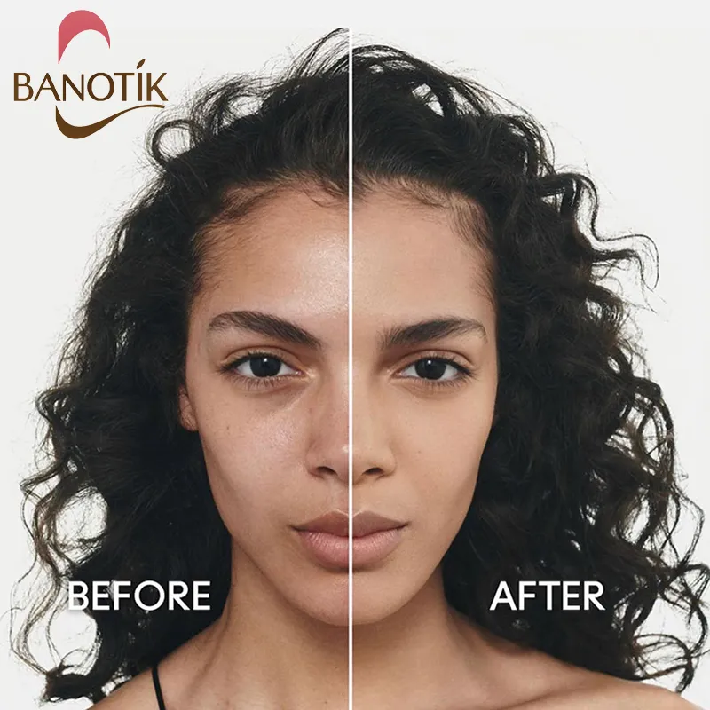 قبل و بعد استفاده از کرم پودر استی لادر